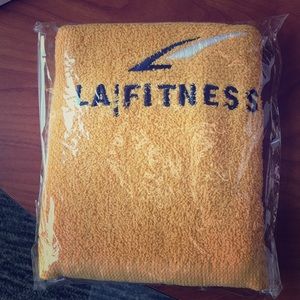 LA Fitness Yellow Towels